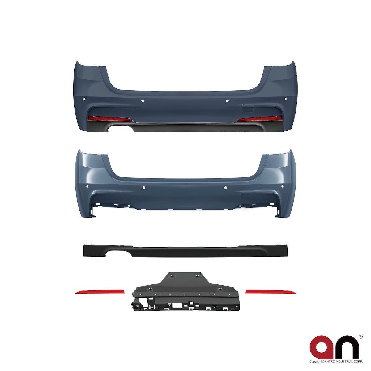 Heckstoßstange M-Tech mit PDC passend für BMW 3er F31 Touring 2012-2018 – Ansicht 2
