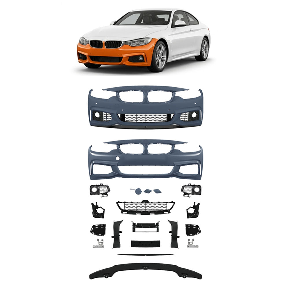 Frontstoßstange M-Tech mit PDC mit SRA passend für BMW 4 Series F32 F33 F36 2013-2021 – Ansicht 1