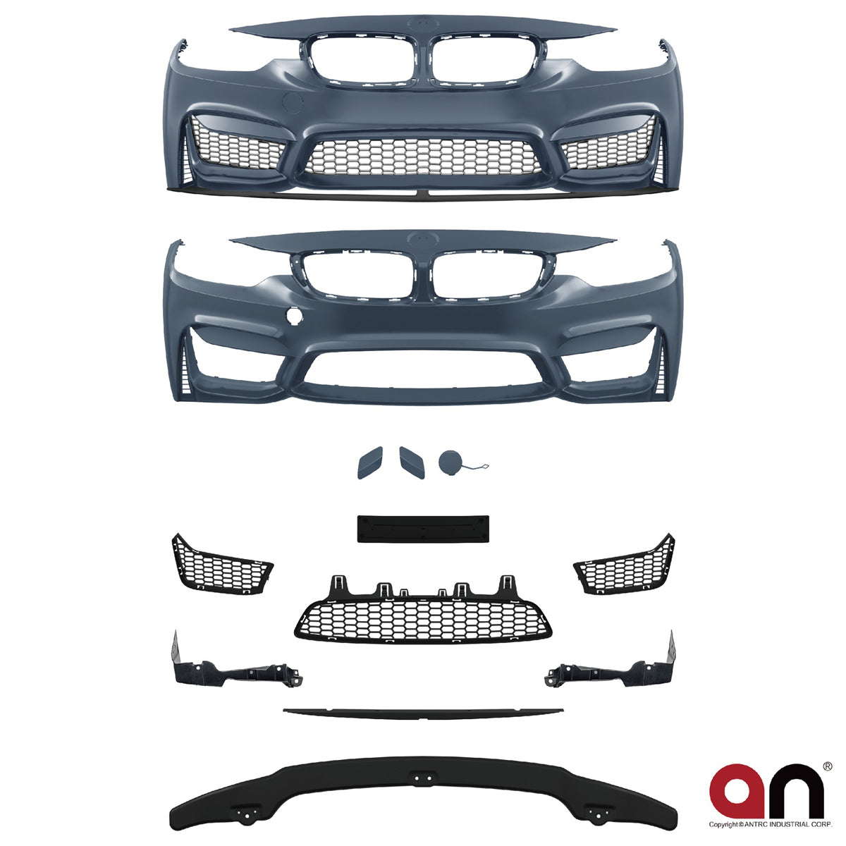 Frontstoßstange mit PDC mit SRA passend für BMW 4 Series F32 F33 F36 2013-2021 – Ansicht 2