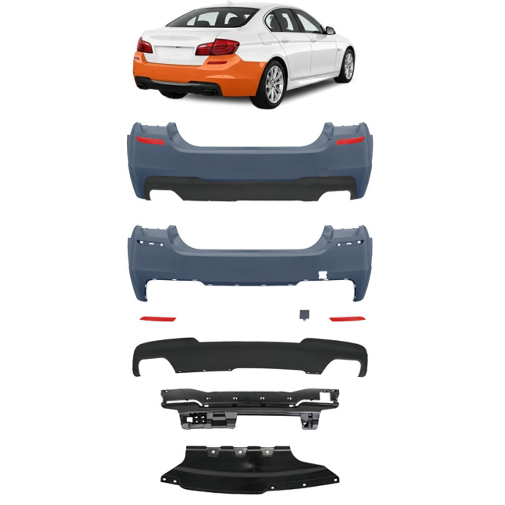 Heckstoßstange mit PDC passend für BMW 5er F10 Limousine 2010-2017 – Ansicht 1