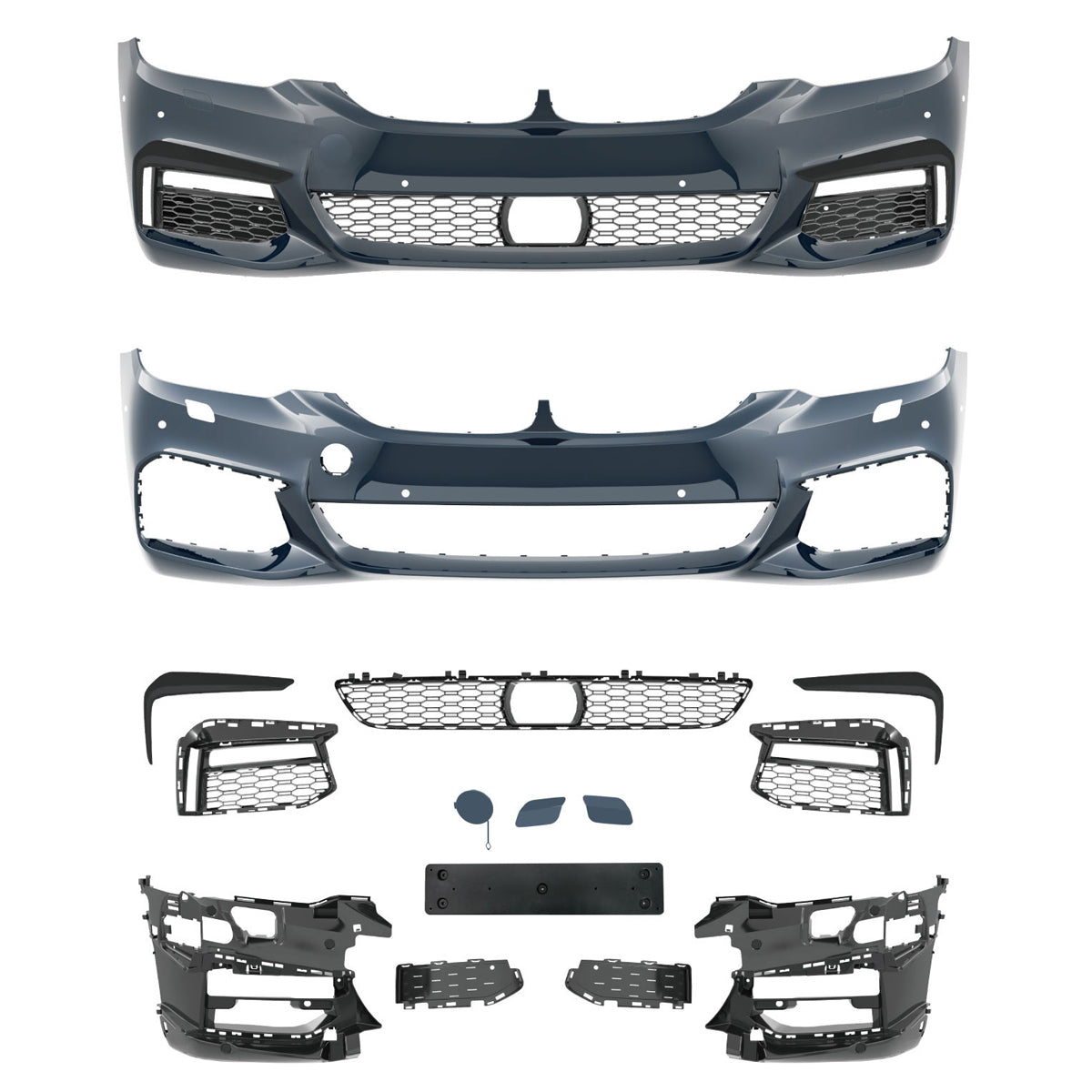 Frontstoßstange mit PDC mit SRA passend für BMW 5er G30 G31 2016-2020 – Ansicht 2