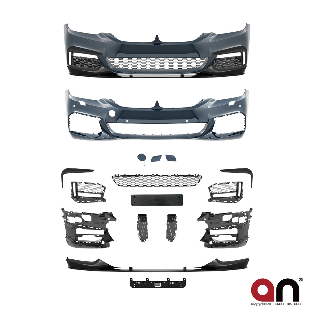 Frontstoßstange M-Tech mit PDC mit SRA passend für BMW 5er G30 G31 2016-2020 – Ansicht 2