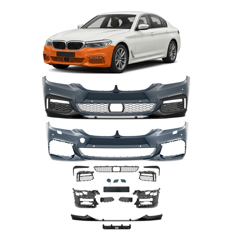 Frontstoßstange Sport mit PDC mit SRA passend für BMW 5er G30 G31 2016-2020 – Ansicht 1