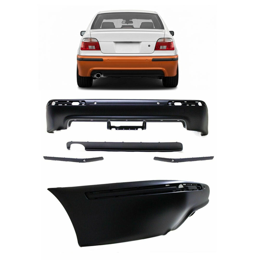 Heckstoßstange M-Tech mit PDC mit Diffusor passend für BMW 5er E39 1996-2003 – Ansicht 1