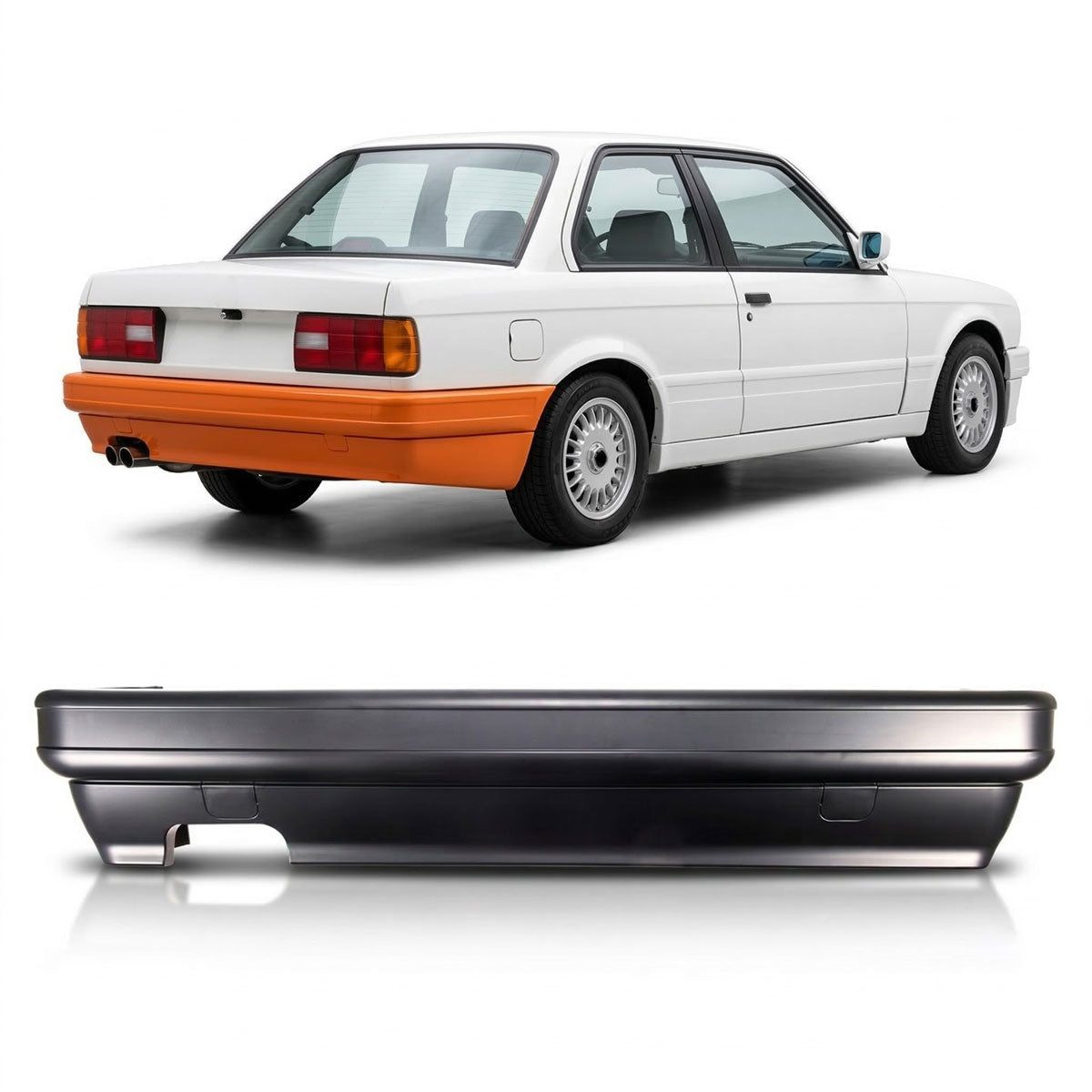 Heckstoßstange M-Tech passend für BMW 3er E30 1988-1991 – Ansicht 1