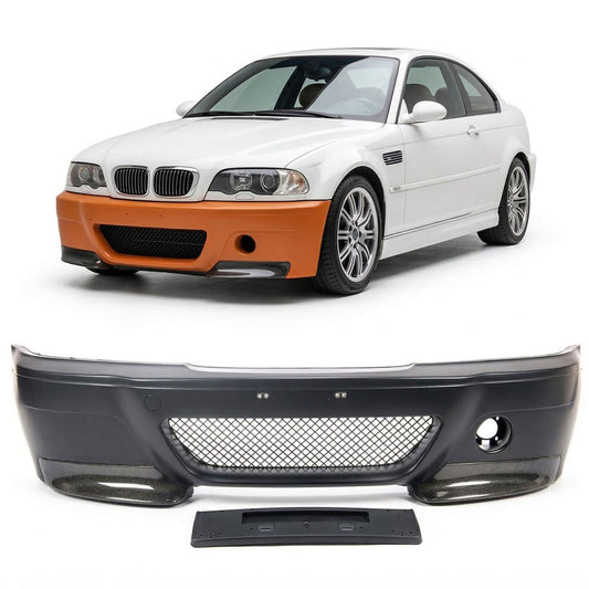 Frontstoßstange mit Frontsplitter passend für BMW E46 M3 Coupé/Cabrio 00-06 – Ansicht 1