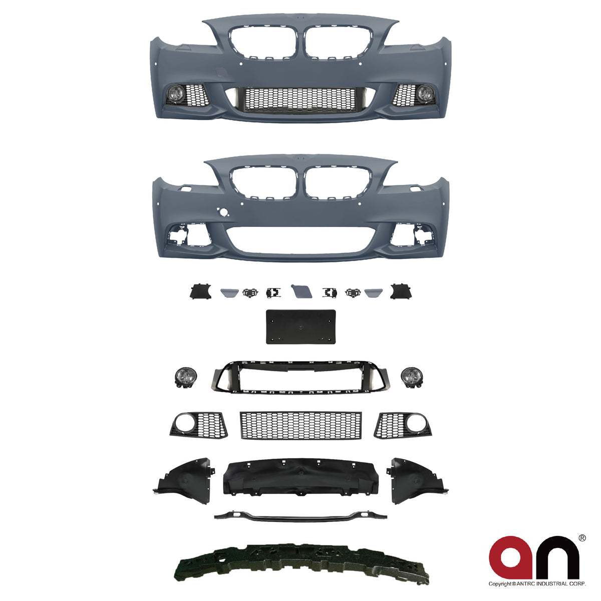 Frontstoßstange M-Tech mit PDC mit SRA passend für BMW 5er F10 F11 2010-2013 – Ansicht 2