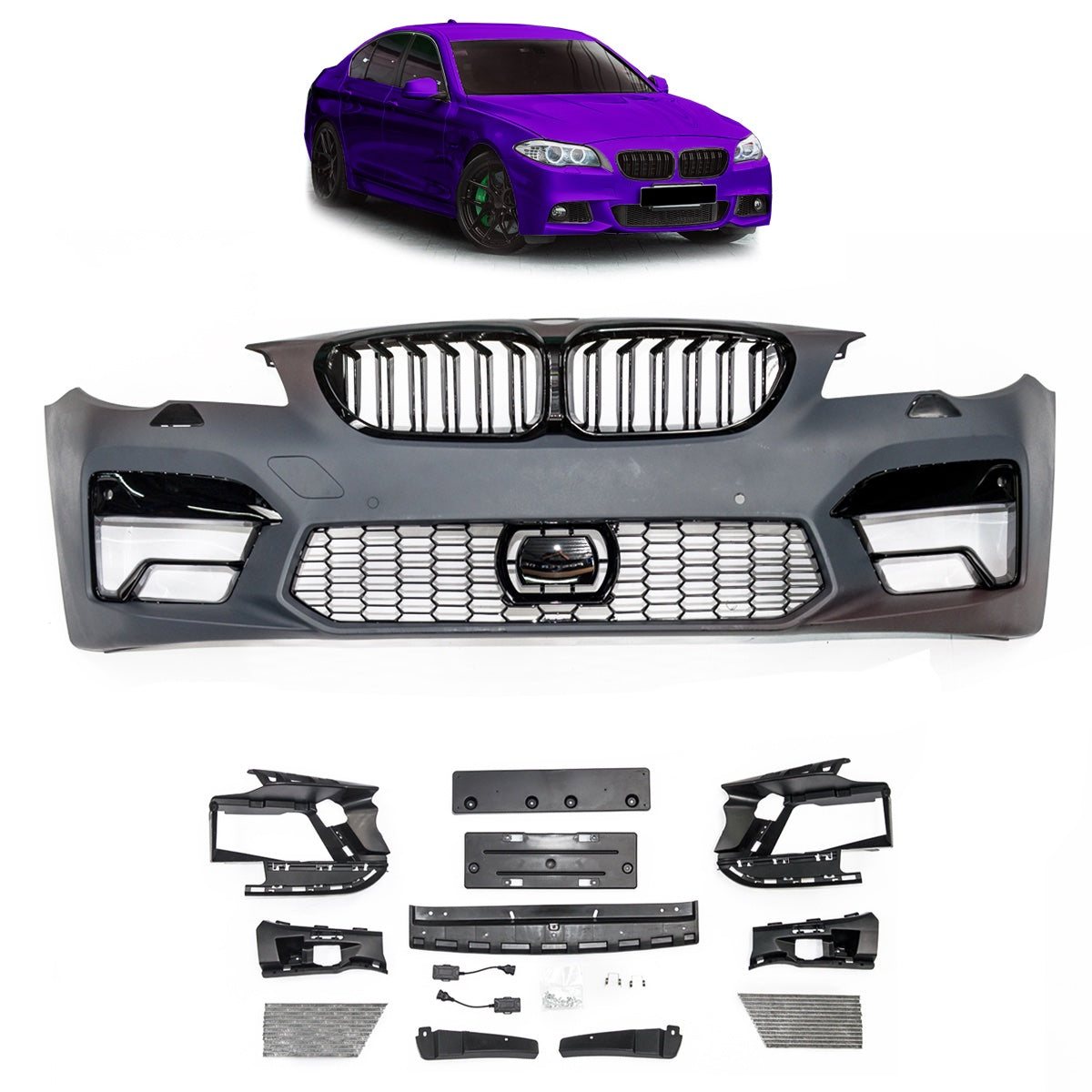 Frontstoßstange mit PDC mit SRA passend für BMW 5er F10 F11 2010-2017 – Ansicht 1