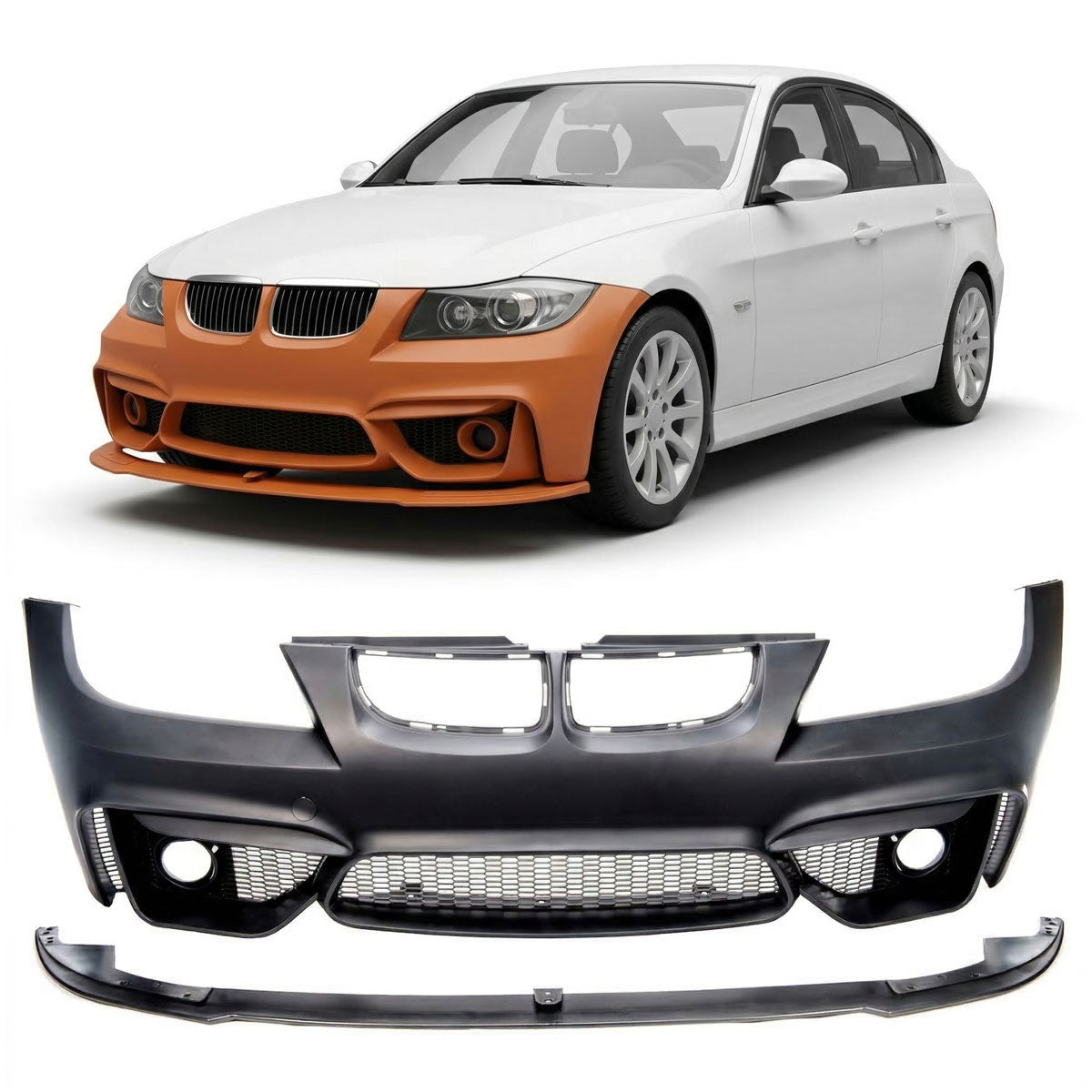 Frontstoßstange passend für BMW 3er E90 E91 2005-2008 – Ansicht 1