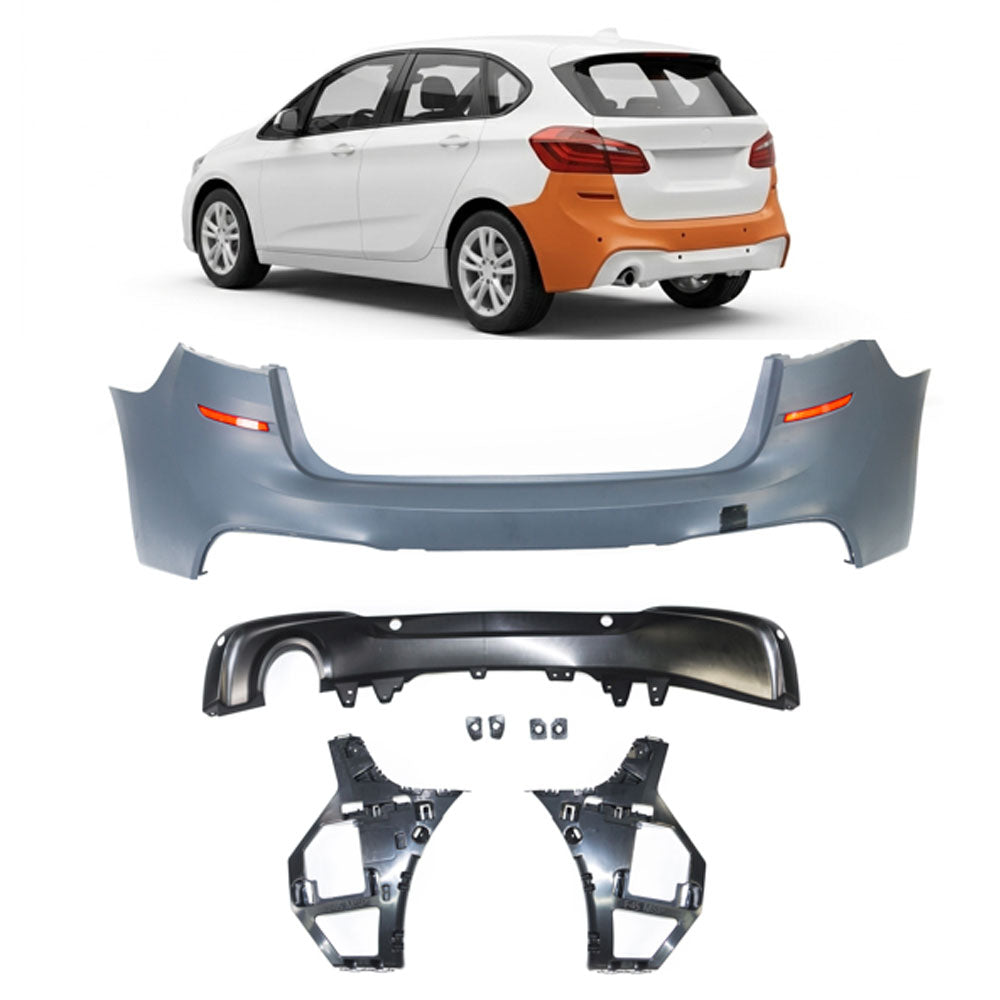 Heckstoßstange mit PDC passend für BMW 2 Active Tourer (F45) 2018-2021 – Ansicht 1