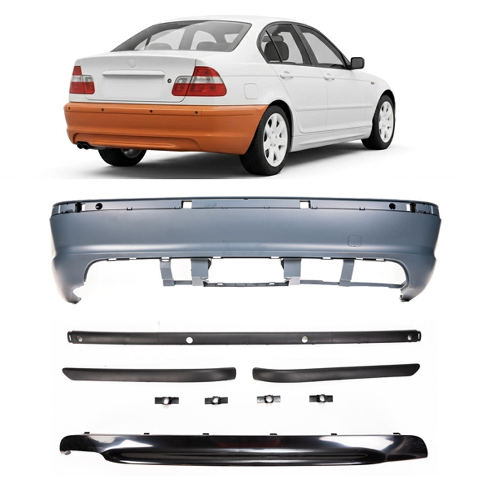 Heckstoßstange M-Tech mit PDC passend für BMW 3er E46 Limousine 1998-2005 – Ansicht 1