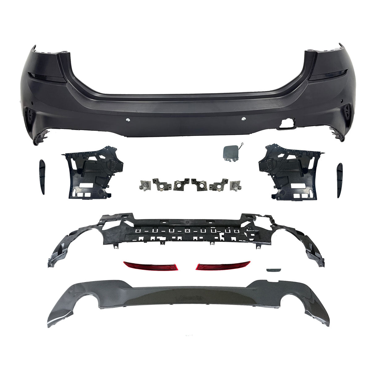 Heckstoßstange M-Tech mit PDC mit Diffusor passend für BMW 3 G21 Touring 2019-2022 – Ansicht 3