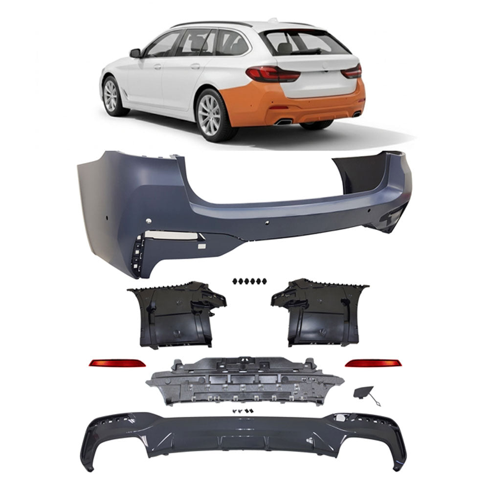 Heckstoßstange M-Tech mit PDC mit Diffusor passend für BMW 5er G31 Touring 20-23 – Ansicht 1
