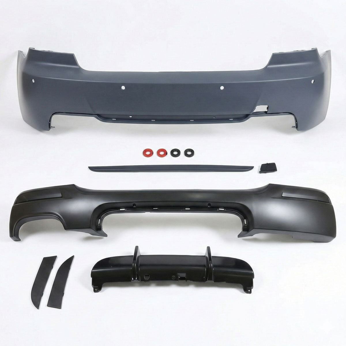 Heckstoßstange mit PDC mit Diffusor passend für BMW 3er E92 E93 2006-2013 – Ansicht 1