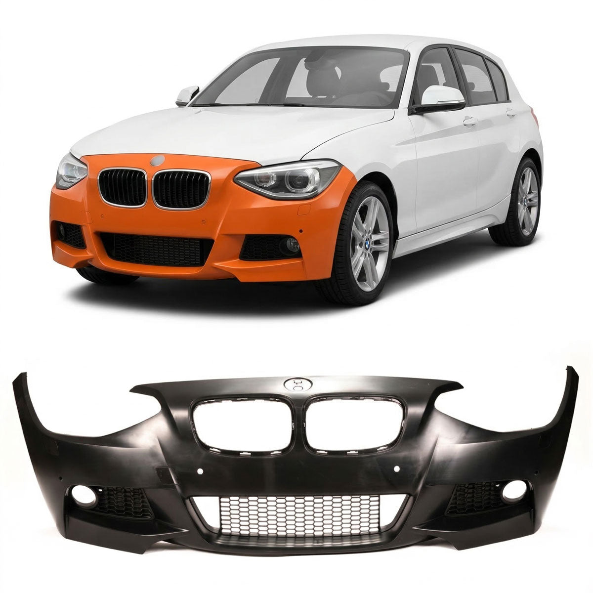 Frontstoßstange M-Tech mit PDC mit SRA passend für BMW 1er F20 F21 2011-2015 – Ansicht 1