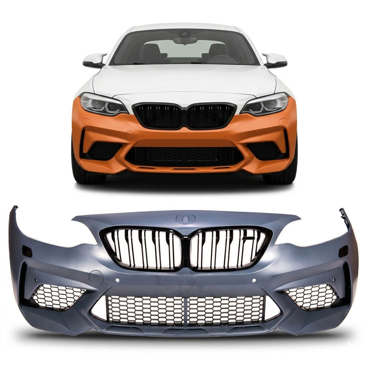 Frontstoßstange mit PDC mit SRA passend für BMW 2 Series F22 F23 2014-2021 – Ansicht 1