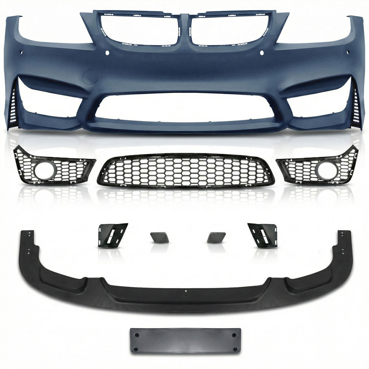 Frontstoßstange mit PDC mit SRA mit Nebelscheinwerfer-Aufnahme passend für BMW 3er E90 E91 2005-2008 – Ansicht 2