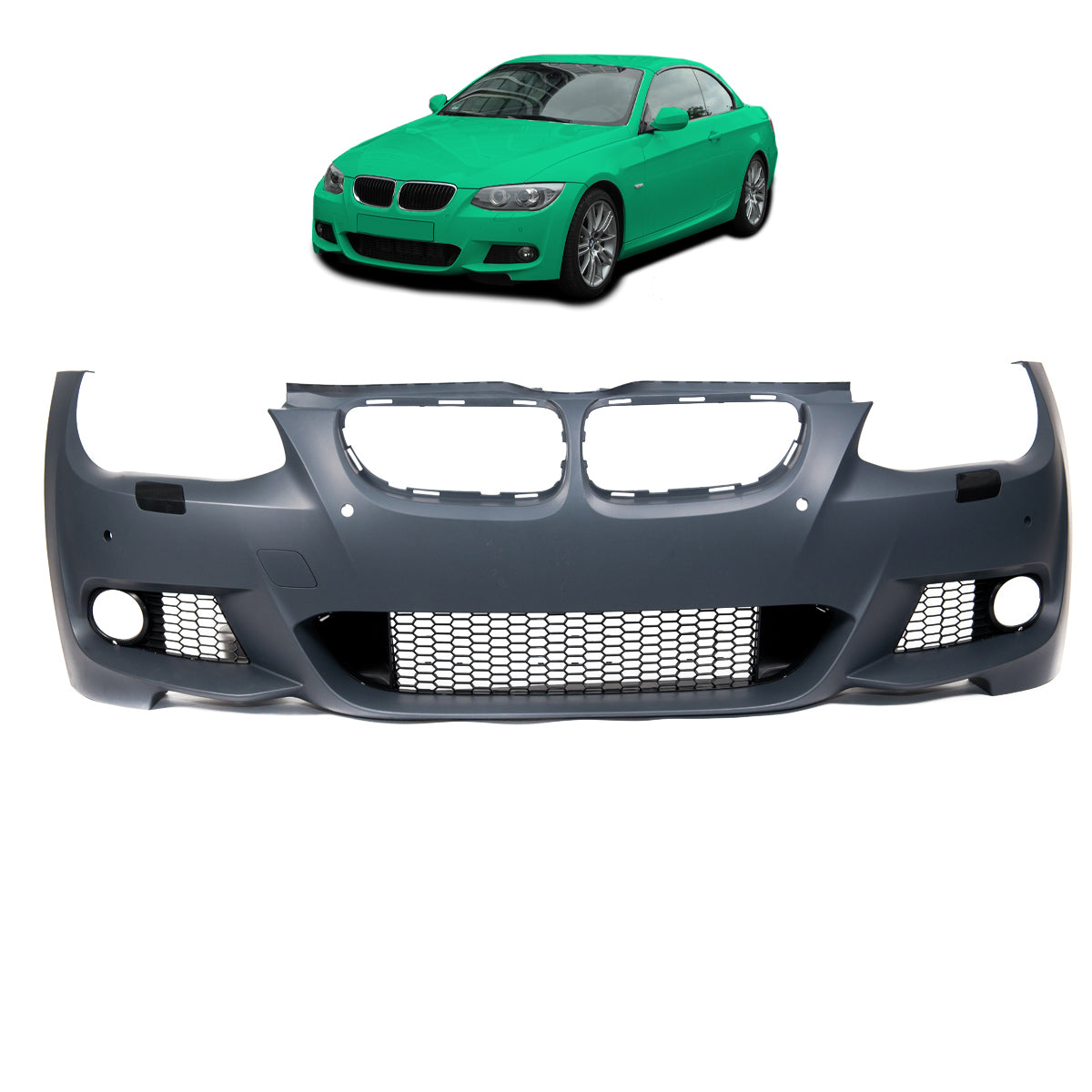 Frontstoßstange M-Tech mit PDC mit SRA passend für BMW 3er E92 E93 2010-2013 – Ansicht 1