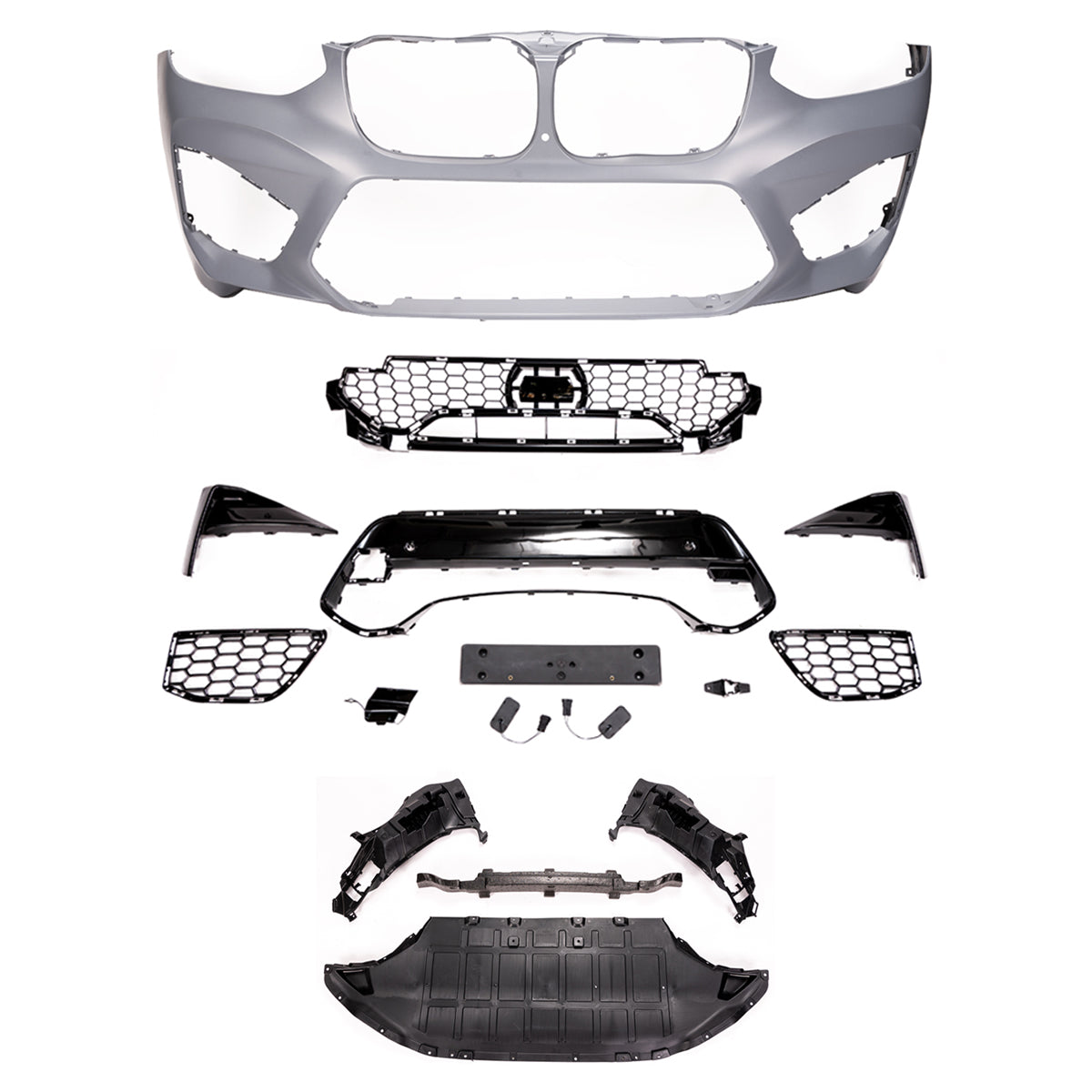 Frontstoßstange mit PDC mit SRA passend für BMW X3 G01 X4 G02 2017-2021 – Ansicht 1