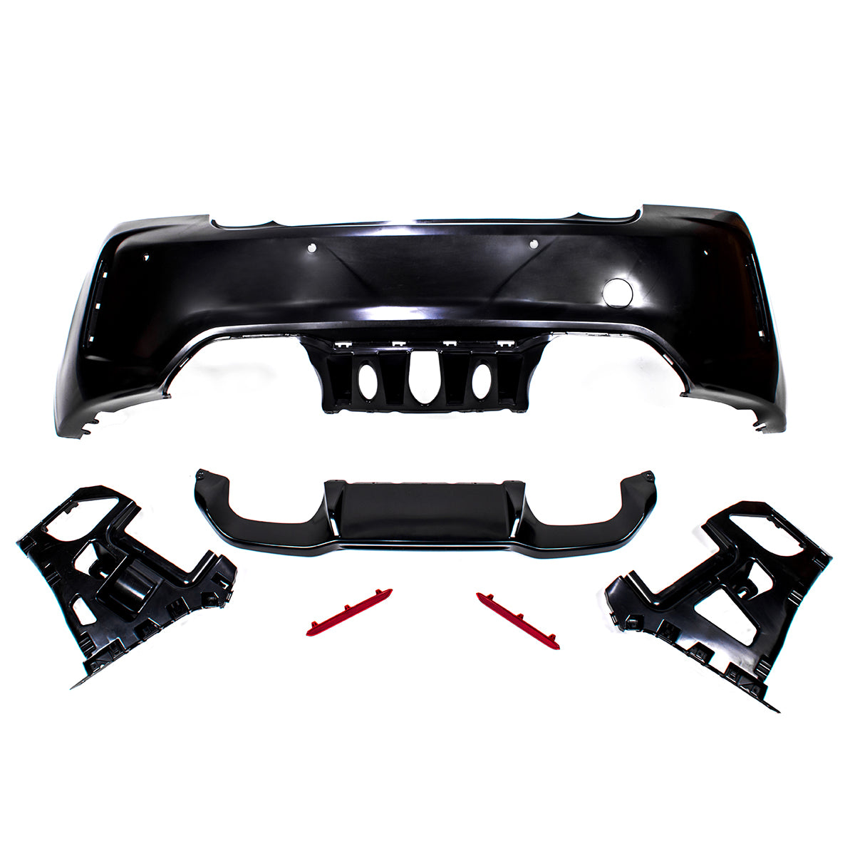 Heckstoßstange mit PDC mit Diffusor passend für BMW 2 Series F22 F23 2014-2021 – Ansicht 5
