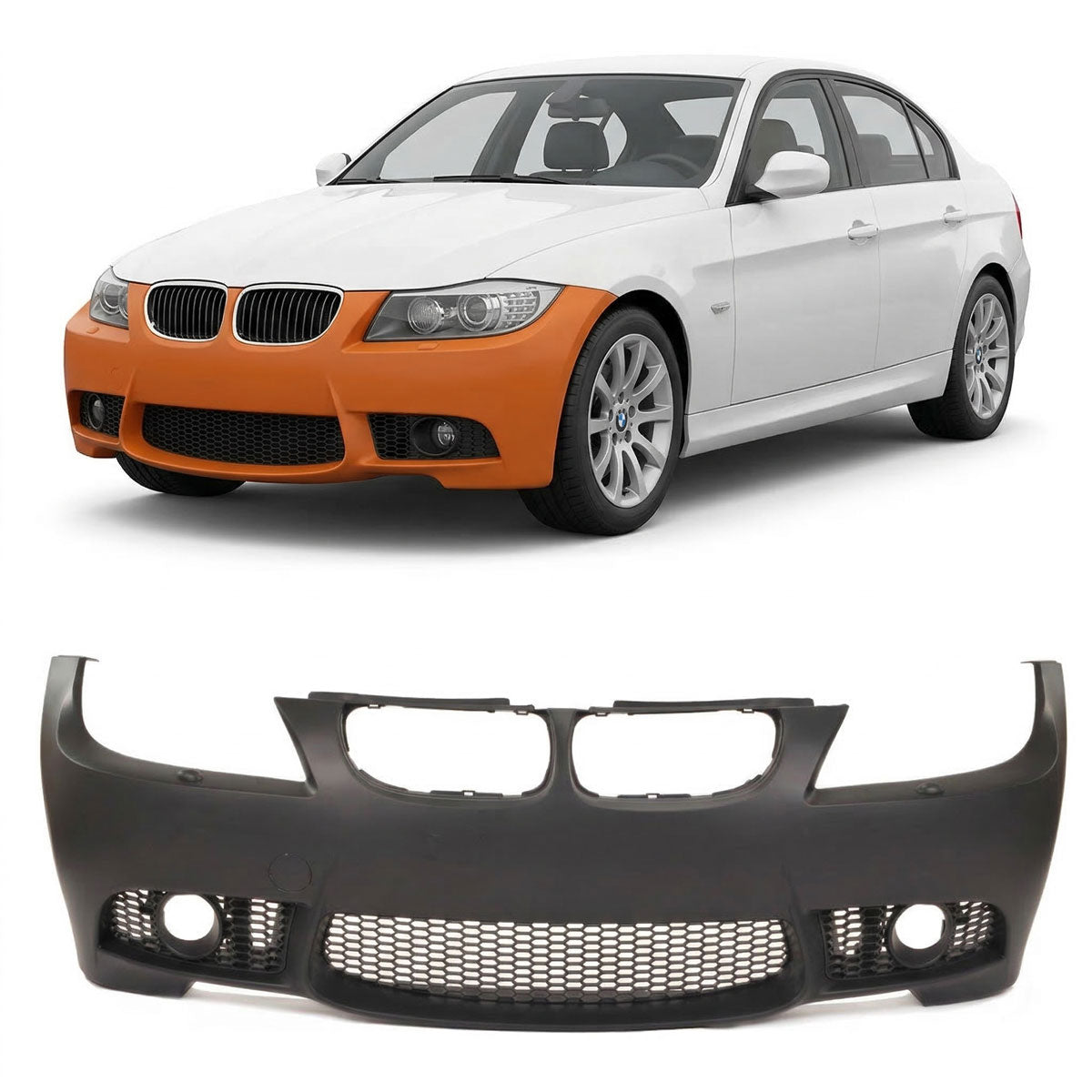 Frontstoßstange passend für BMW 3er E90 E91 Limousine Touring 2008-2011 – Ansicht 1