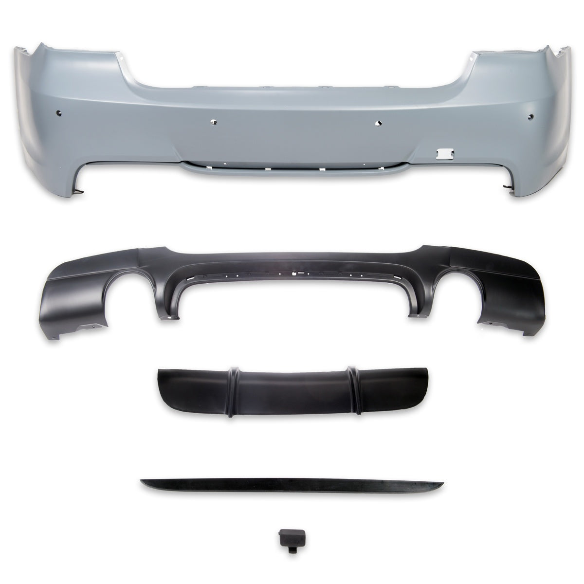 Heckstoßstange M-Tech mit PDC passend für BMW 3er E90 Limousine 2005-2011 – Ansicht 2