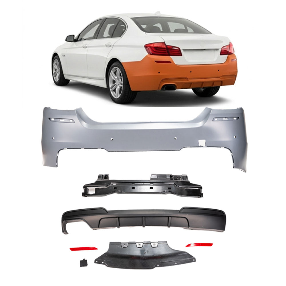 Heckstoßstange M-Tech mit PDC passend für BMW 5er F10 Limousine 2010-2017 – Ansicht 1