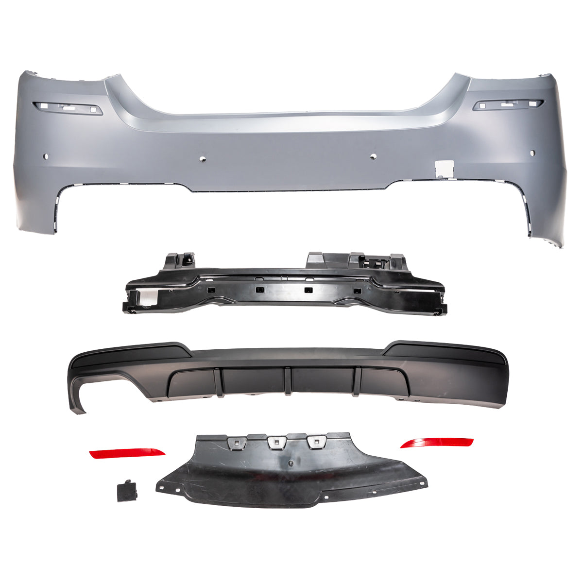 Heckstoßstange M-Tech mit PDC passend für BMW 5er F10 Limousine 2010-2017 – Ansicht 2