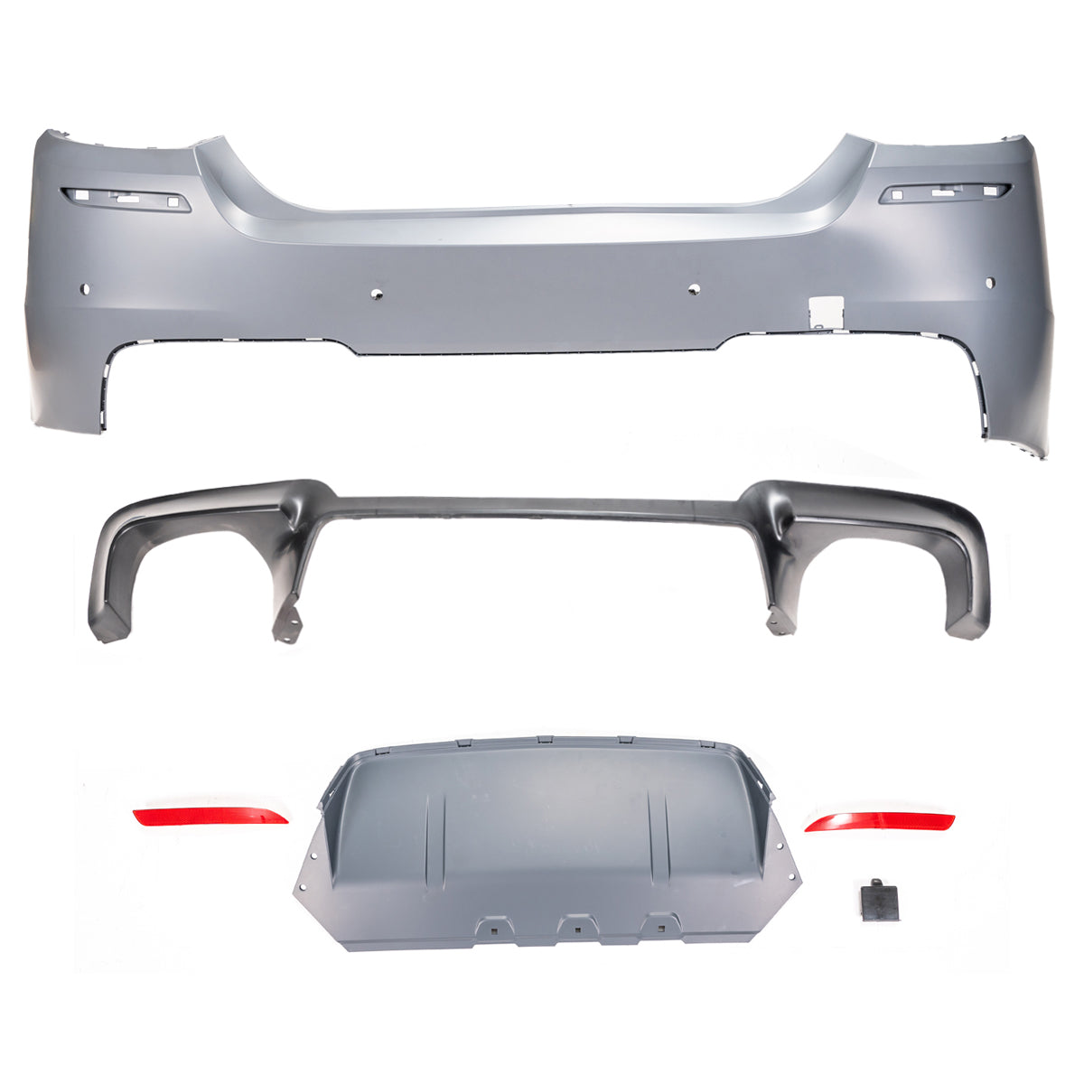 Heckstoßstange mit PDC passend für BMW 5er F10 Limousine 2010-2017 – Ansicht 2