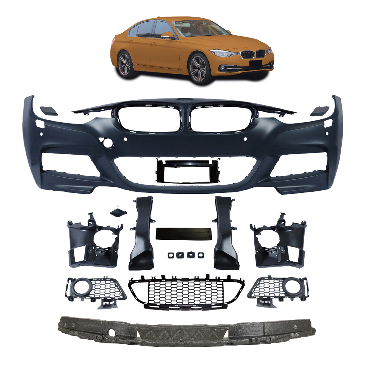 Frontstoßstange passend für BMW 3er F30 F31 2012-2018 PDC SRA – Ansicht 1