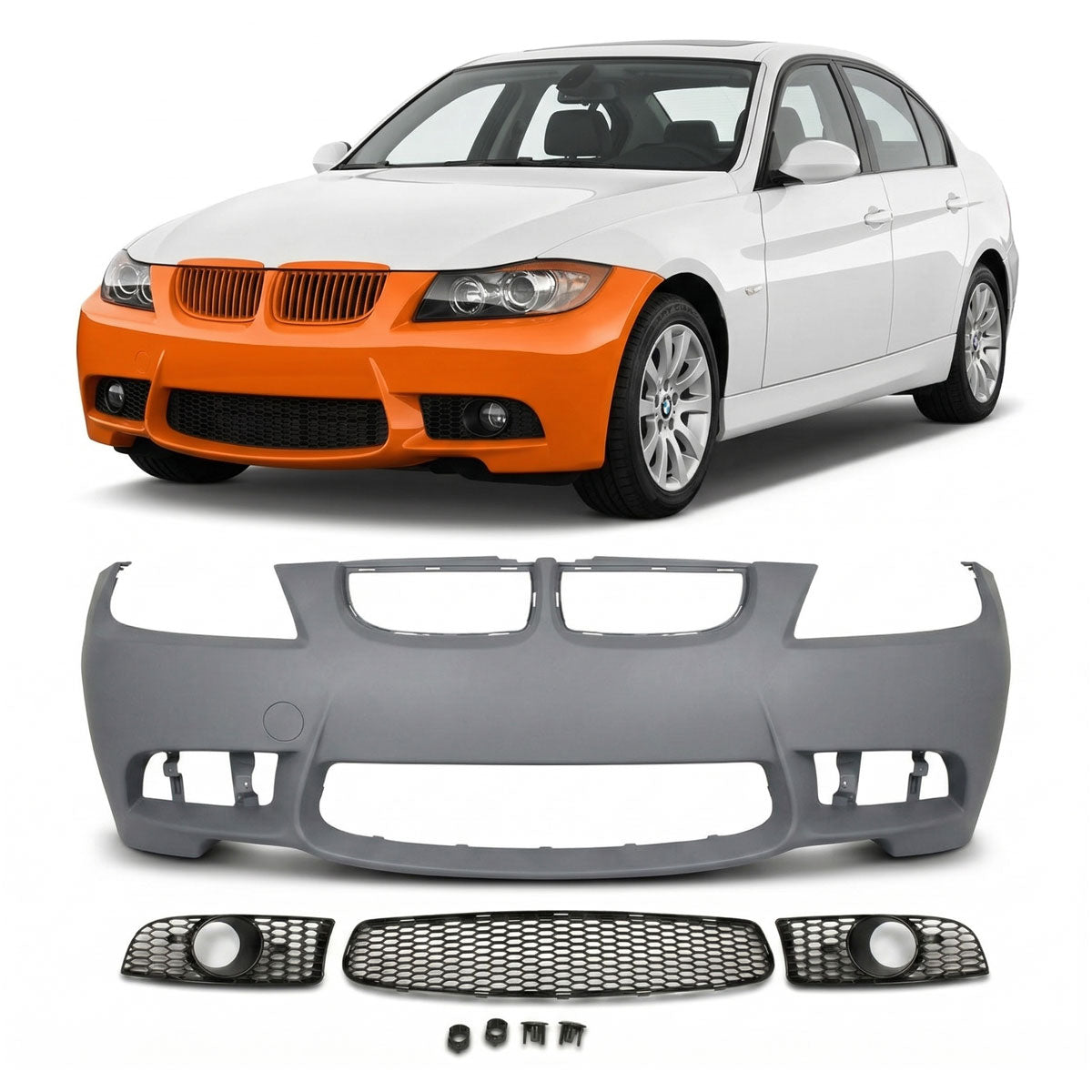 Frontstoßstange passend für BMW 3er E90 E91 2005-2008 – Ansicht 1