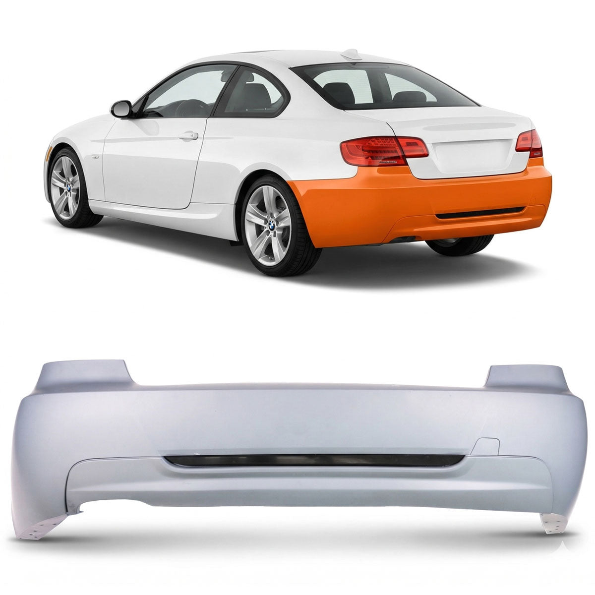 Heckstoßstange passend für BMW 3er E92 E93 2006-2013 – Ansicht 1