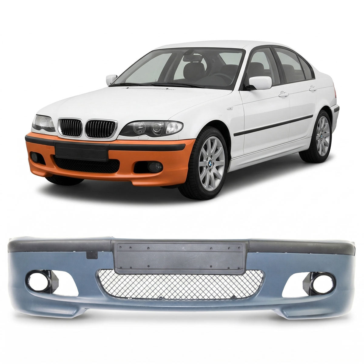 Frontstoßstange M-Tech passend für BMW 3er E46 Limousine Touring 1998-2005 – Ansicht 1