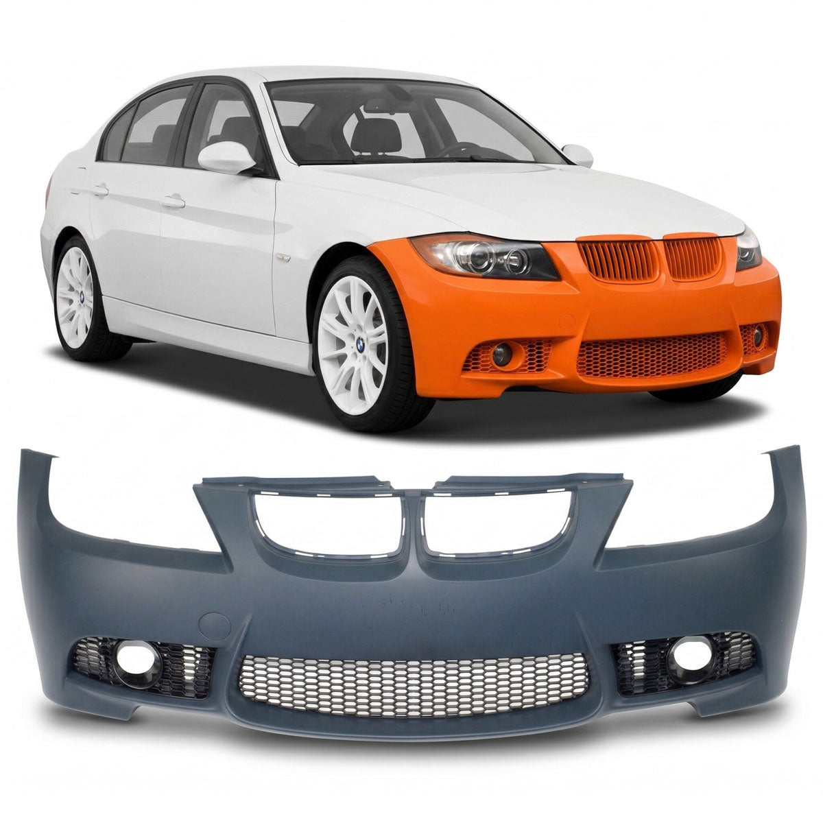 Frontstoßstange ohne PDC passend für BMW 3er E90 E91 2005-2008 – Ansicht 1