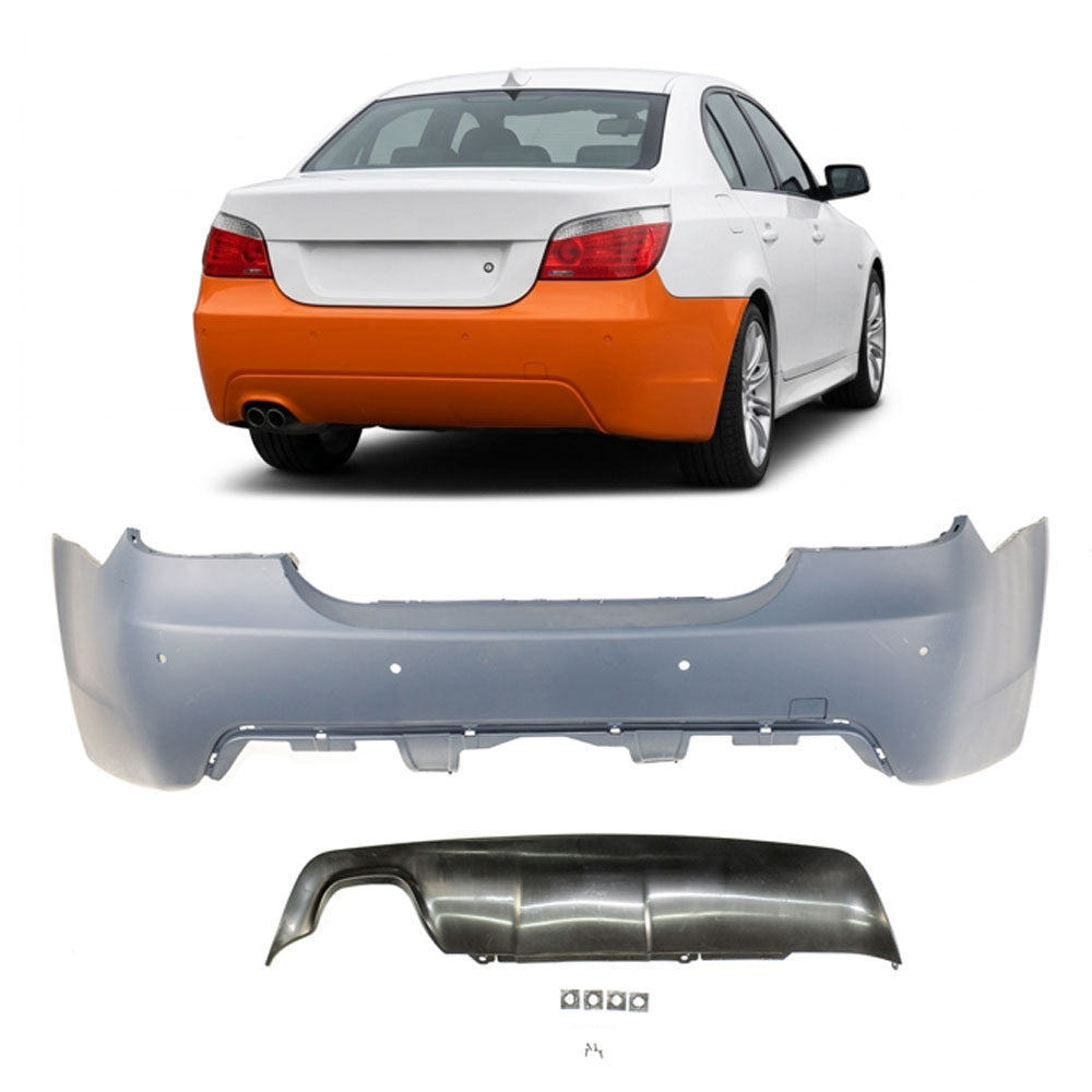 Heckstoßstange mit PDC passend für BMW 5er E60 Limousine 2007-2010 – Ansicht 1