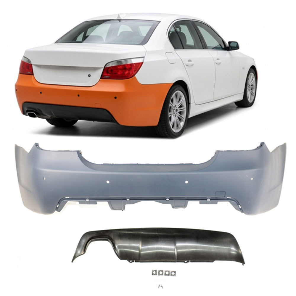 Heckstoßstange M-Tech mit PDC passend für BMW 5er E60 Limousine 2003-2007 – Ansicht 1