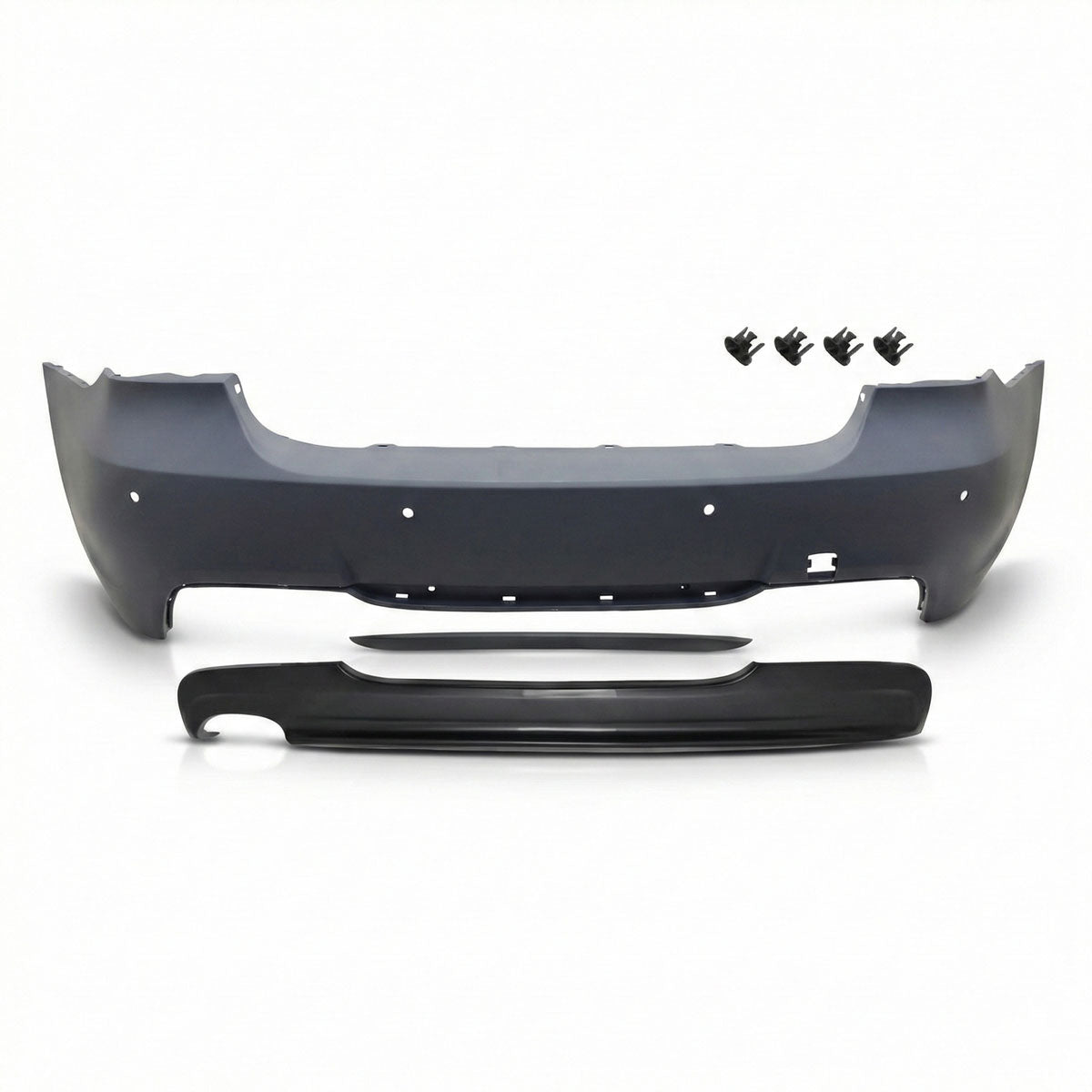 Heckstoßstange M-Tech mit PDC passend für BMW 3er (E90) Limousine 2005-2011 – Ansicht 2