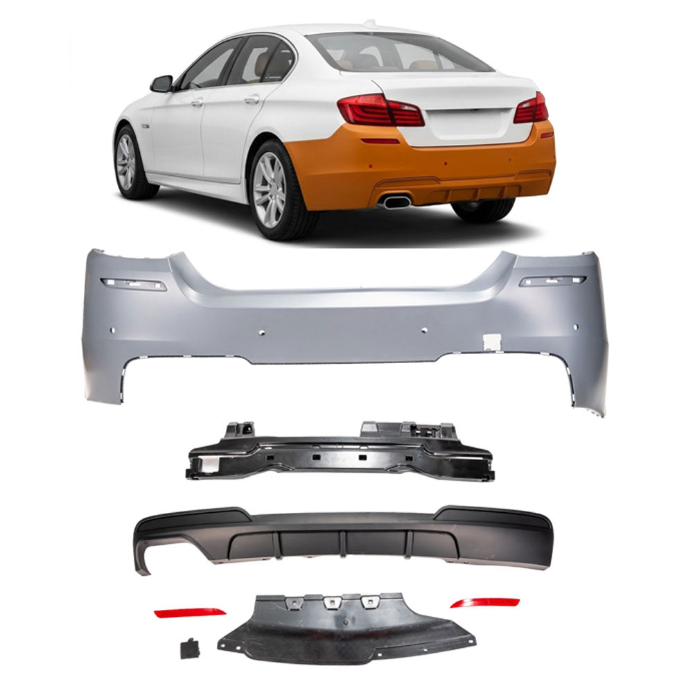 Heckstoßstange mit PDC passend für BMW 5er (F10) Limousine 2010-2017 M-Tech – Ansicht 1