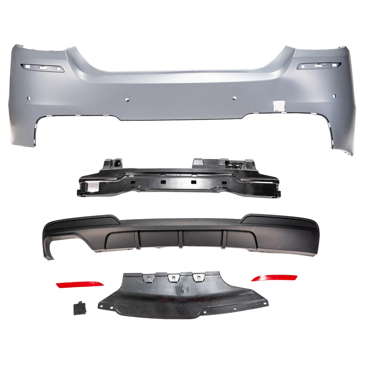 Heckstoßstange mit PDC passend für BMW 5er (F10) Limousine 2010-2017 M-Tech – Ansicht 2