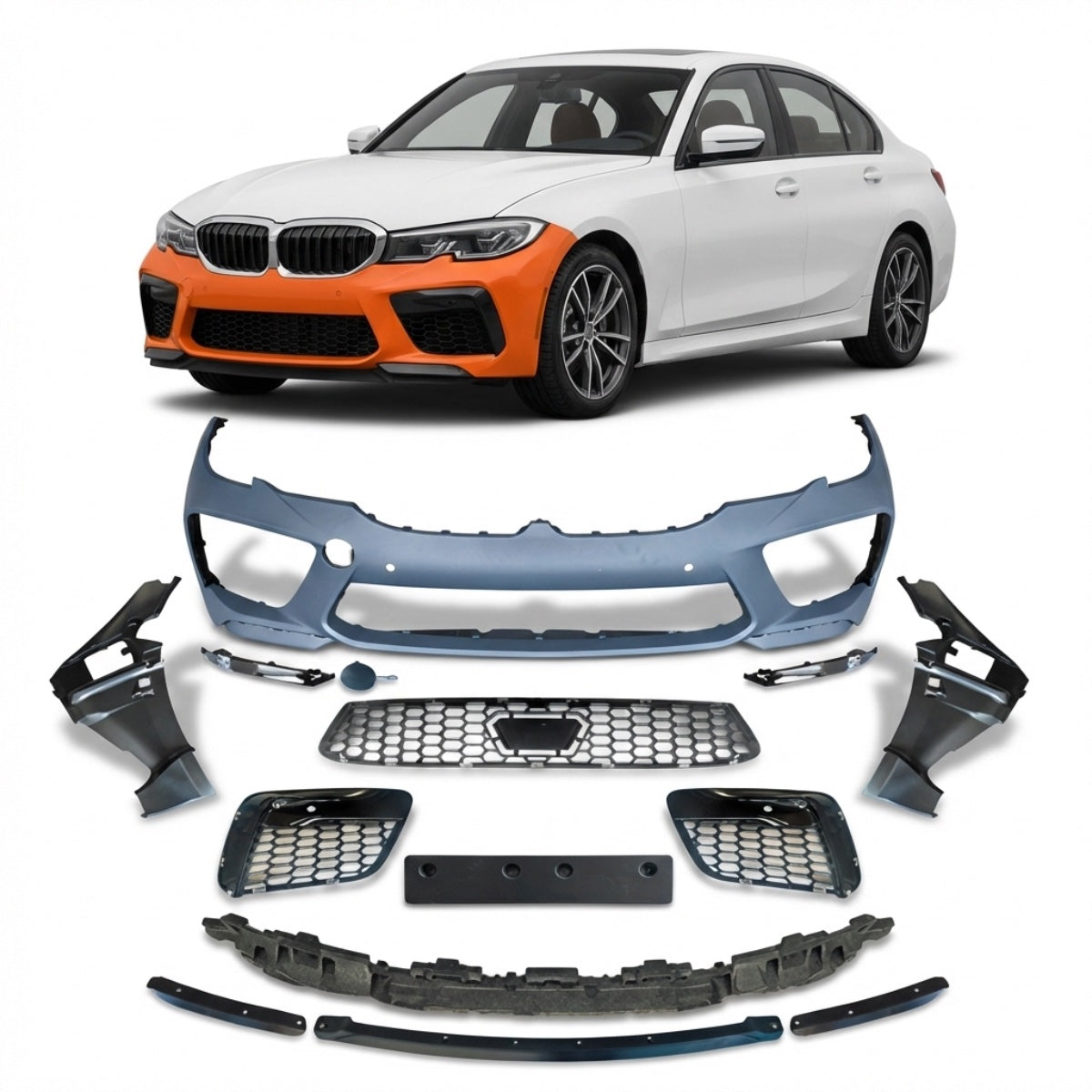 Frontstoßstange Sport passend für BMW 3er G20 2019-2021 – Ansicht 1