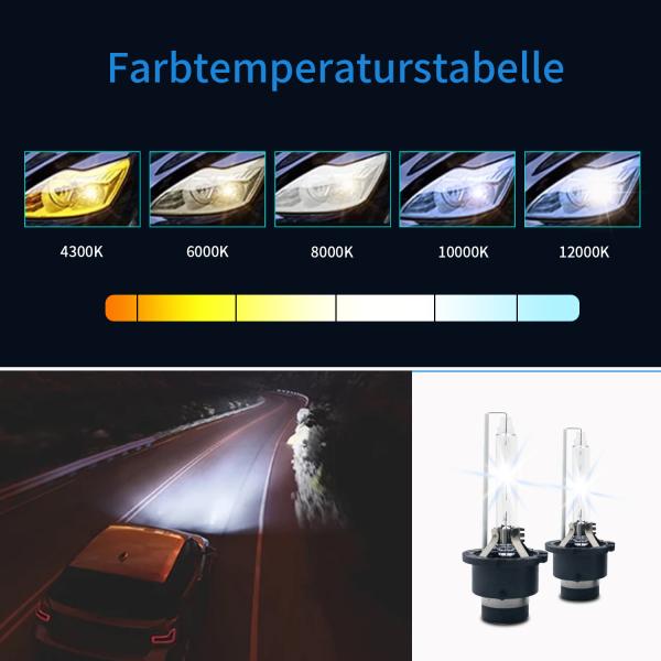 Set Xenon Brenner D4S 6000K  Lampe Birne Scheinwerfer