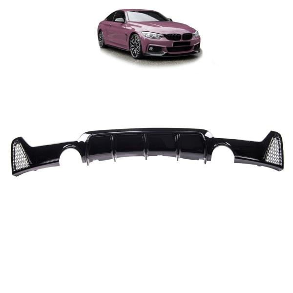 Sport Diffusor Schwarz hochglanz passt passend für BMW F32 F33 F36 nur 435 M-Paket