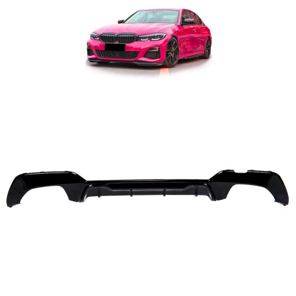 Performance Diffusor Schwarz glanz passt passend für BMW 3er G20 G21 M340i mit M-Paket