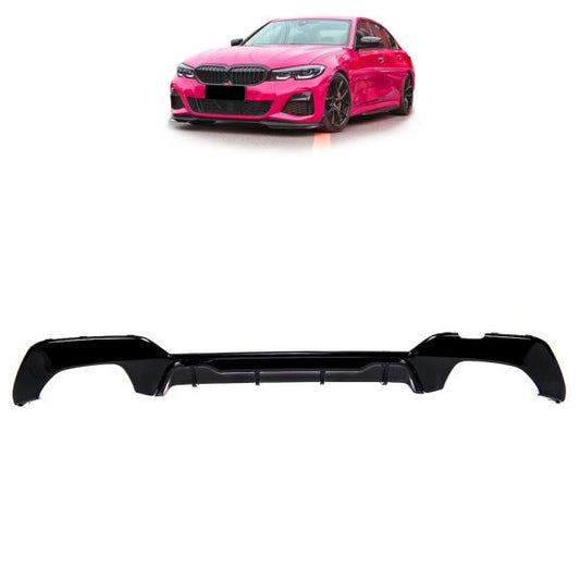 Performance Diffusor Schwarz glanz passt passend für BMW 3er G20 G21 M340i mit M-Paket