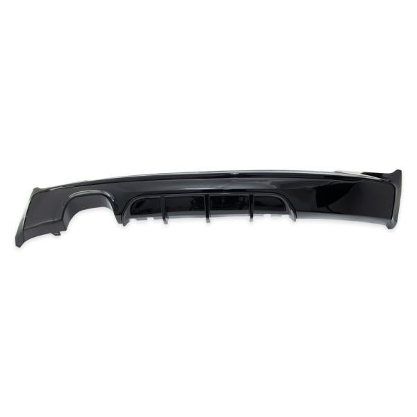 Heckansatz Heckspoiler Diffusor passend für BMW F22 Coupe F23 Cabrio für M-Paket 2-Rohr