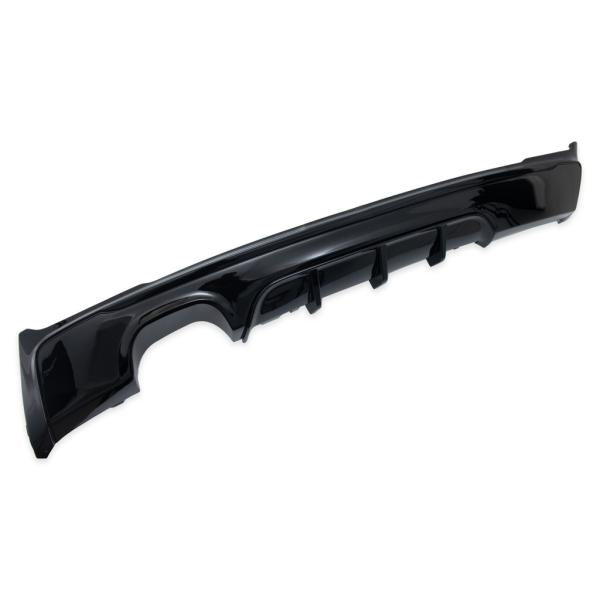 Heckansatz Heckspoiler Diffusor passend für BMW F22 Coupe F23 Cabrio für M-Paket 2-Rohr