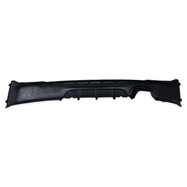 Heckansatz Heckspoiler Diffusor passend für BMW F22 Coupe F23 Cabrio für M-Paket 2-Rohr