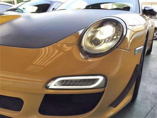 passend für Porsche 997 911 09- LED Frontblinker Blinker LED Tagfahrlichtleiste Klarglas