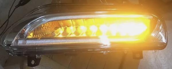 Passend für Porsche 997 911 09-12 LED Frontblinker Blinker LED Tagfahrlichtleiste Klar