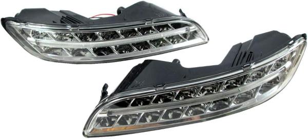 LED BLINKER + NEBEL OPTIK passend für PORSCHE 911 997 CHROM FACELIFT 04-08